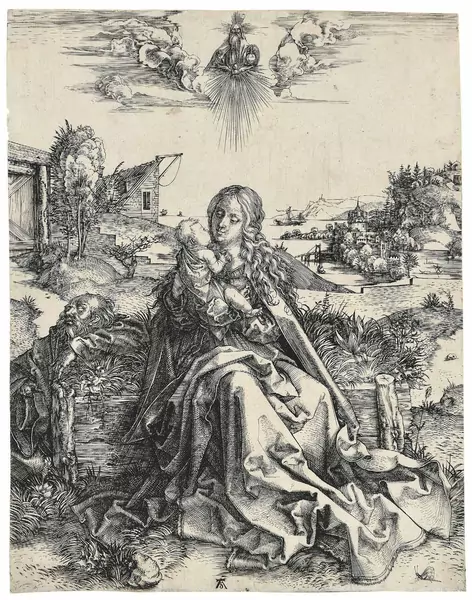 Albrecht Dürer — Die Heilige Familie mit der Libelle — Galerie Kornfeld
