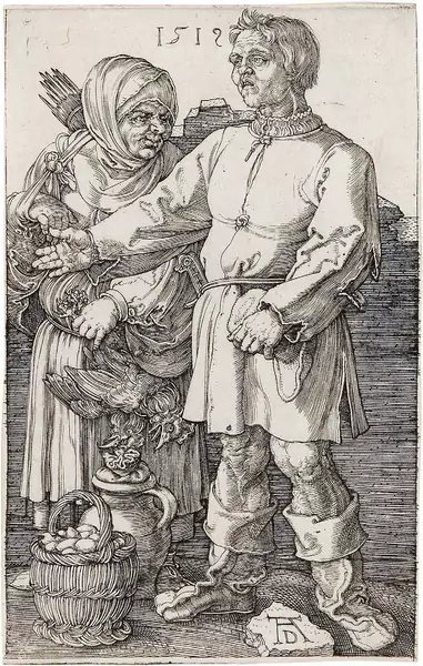 Albrecht Dürer — Der Marktbauer und sein Weib — Galerie Kornfeld