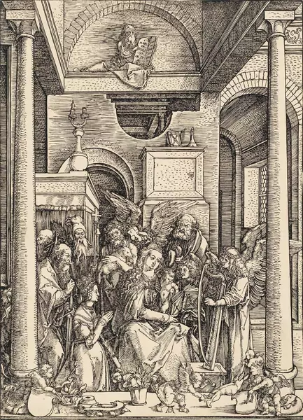 Albrecht Dürer — Mariens Verehrung — Galerie Kornfeld