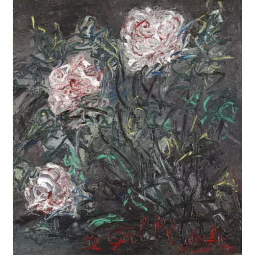 Aldo Galli — Expressives Blumenstillleben.