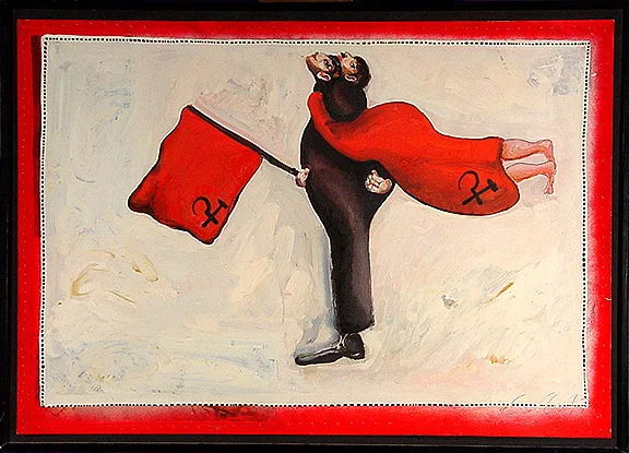 Alex Sadkowsky — Zweiköpfiger Mann mit kopflosen Mädchen, 1971