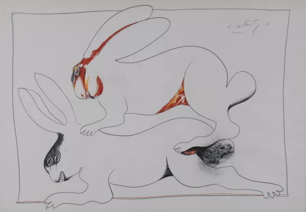 Alex Sadkowsky — Hasenpaar, 1966