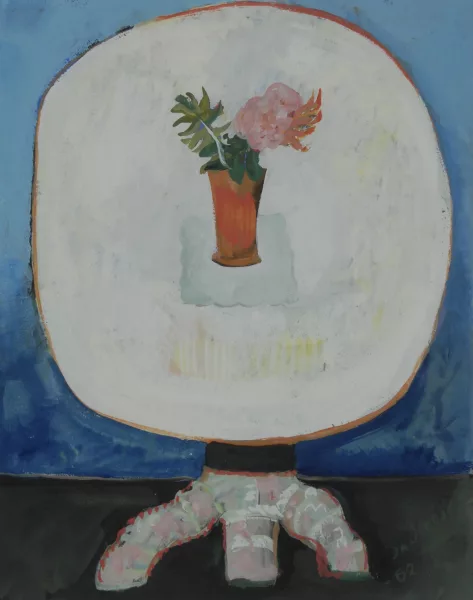 Alex Sadkowsky — Tisch mit Blume, 1962