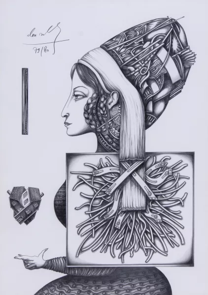 Alex Sadkowsky — Frau im Profil, 1979/80