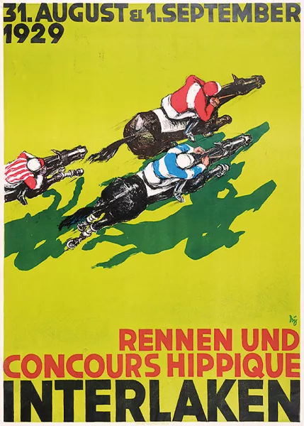Alex Walter Diggelmann — Rennen und Concours Hippique Interlaken, 1929