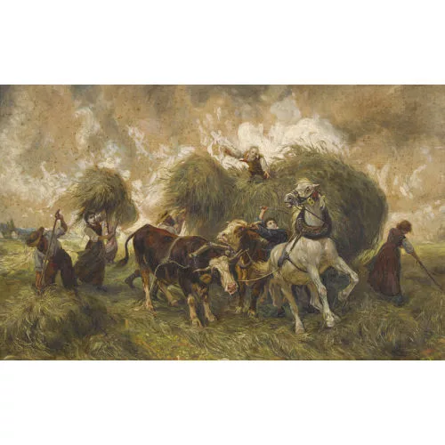 Alexander Leo Soldenhoff — Der Heuwagen.