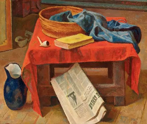ALEXANDRE BLANCHET — Stillleben mit der Tribune de Genève. 1951. — Koller Auktionen