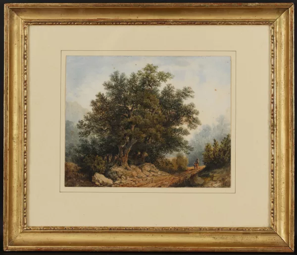 Alexandre Calame — Paysage de campagne animé