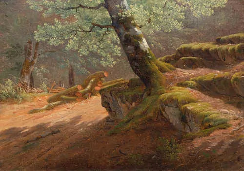 ALEXANDRE CALAME — Arbres et Rochers. 1833–1836. — Koller Auktionen