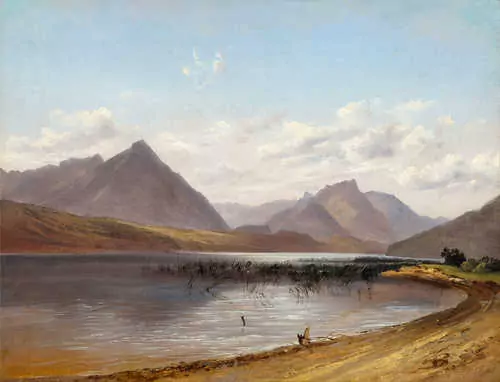 ALEXANDRE CALAME — Lac de Thoune de Neuhaus. 1836. — Koller Auktionen
