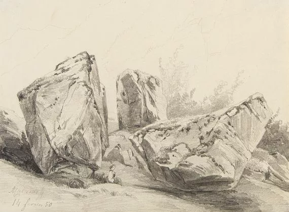 Alexandre Calame — Felsenstudie