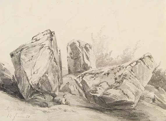 Alexandre Calame — Felsenstudie