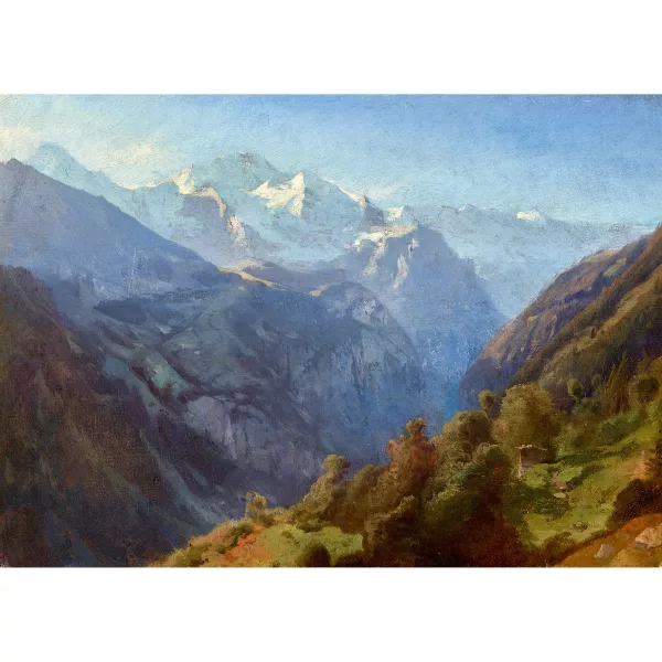 Alexandre Calame — "La Jungfrau au matin".