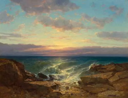 ALEXANDRE CALAME — Marine (Southern France). Circa 1858–60. — Koller Auktionen
