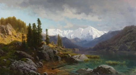 Lac de montagne, 1854