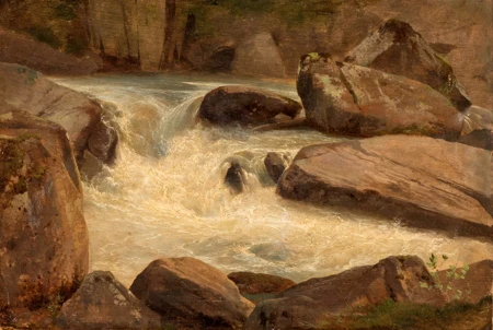 Torrent et rochers