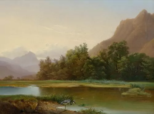 ALEXANDRE CALAME — Vue prise au Bouveret (View of Le Bouveret). 1833. — Koller Auktionen