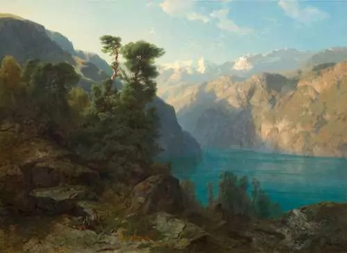 ALEXANDRE CALAME — Lac des Quatre-Cantons, près de Brunnen. — Koller Auktionen