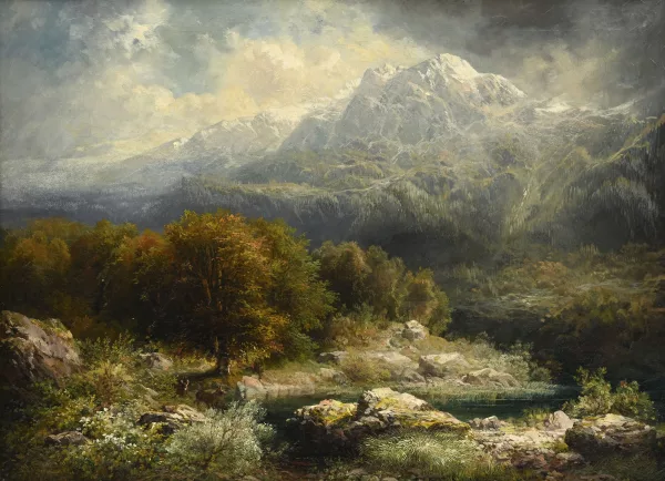 Alexandre Calame — Paysage de montagne,