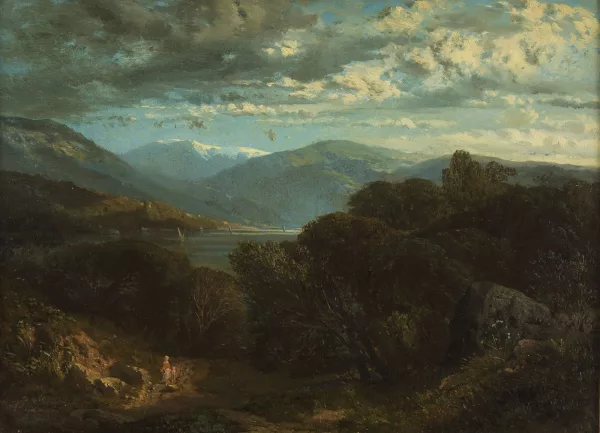 Alexandre Calame — Vue prise dans la vallée de Meyringen