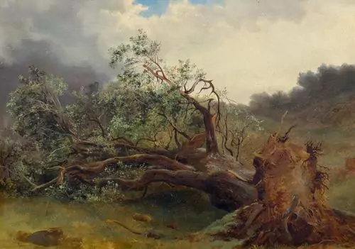 CALAME, ALEXANDRE — Arbre tombé. 1846. — Koller Auktionen