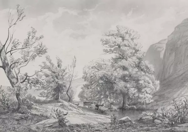 Entourage de Alexandre Calame (1810-1864) — Genève Enchères
