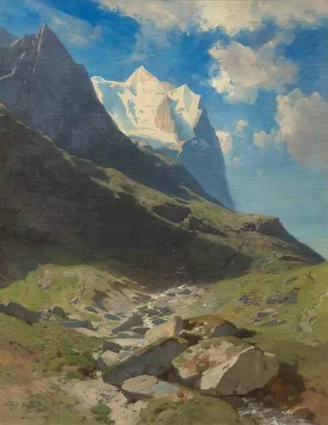 ALEXANDRE CALAME — Wetterhorn. 1862. — Koller Auktionen