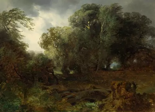 CALAME, ALEXANDRE — Arbres par temps d'orage. Circa 1834-40. — Koller Auktionen