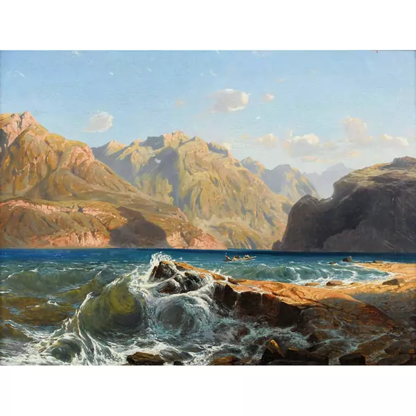 "Lac suisse. Vagues"