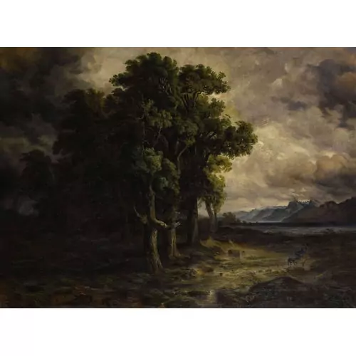 "Chênes battus par l′orage"
