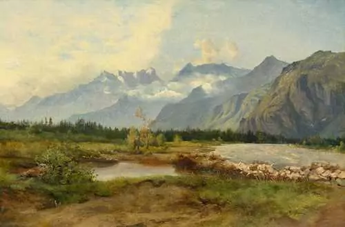 ALEXANDRE CALAME — Les Dents du Midi. — Koller Auktionen