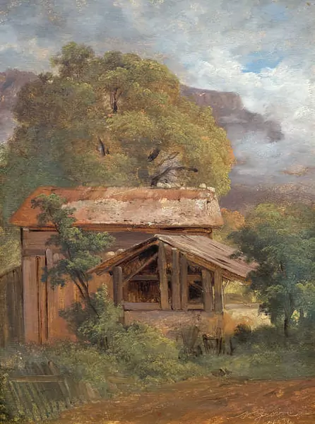 ALEXANDRE CALAME — Maison à Saint-Jeoire. 1834. — Koller Auktionen