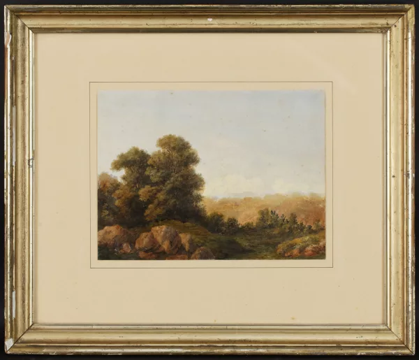Alexandre Calame — Paysage de campagne,