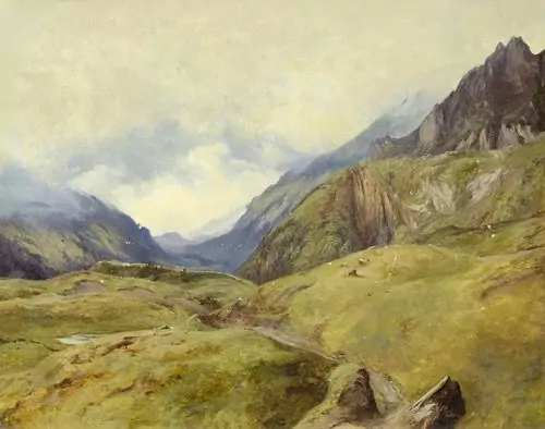 ALEXANDRE CALAME — Berglandschaft. Um 1857. — Koller Auktionen