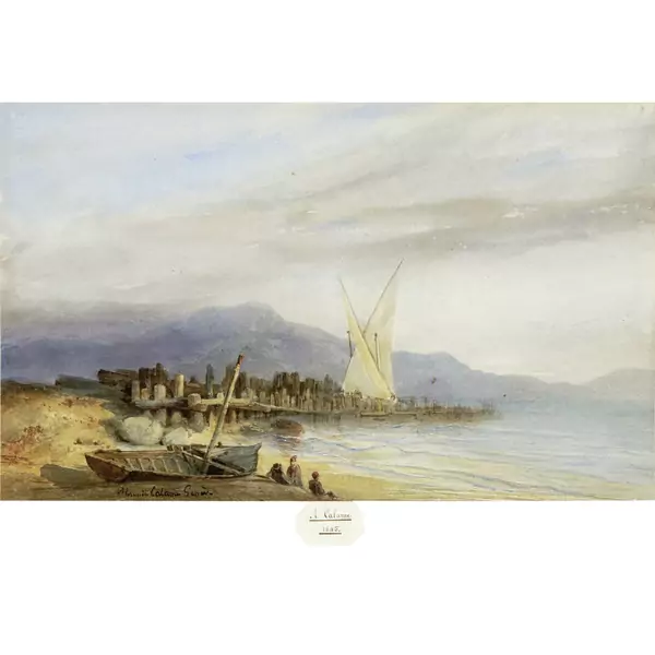 Alexandre Calame — Au bord du Lac Léman — Galerie Kornfeld
