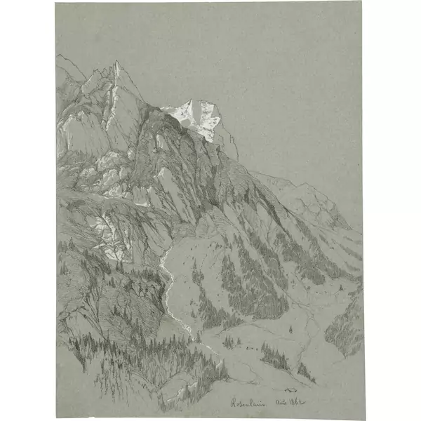 Alexandre Calame — Rosenlaui — Galerie Kornfeld