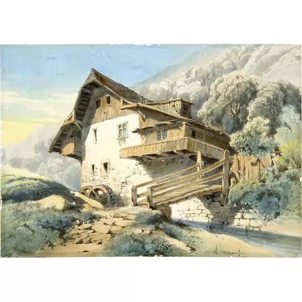 Alexandre Calame — Moulin — Galerie Kornfeld