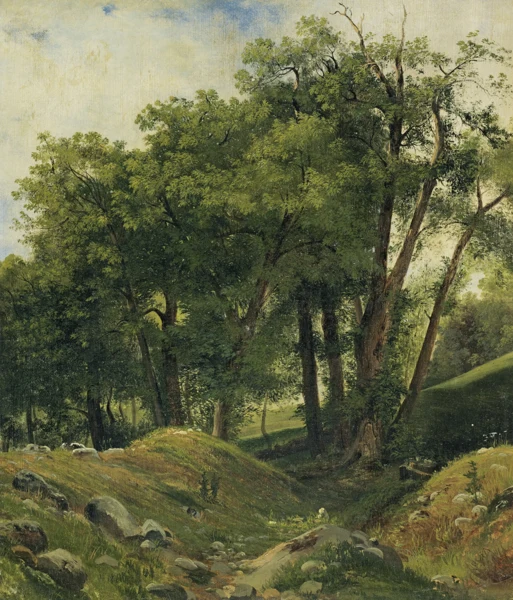 Alexandre Calame — GROUPE DE CHÂTAIGNIERSGROUP OF CHESTNUT TREES