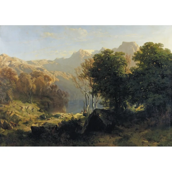 Alexandre Calame — LAC DE LUCERNE, 1851LAKE LUCERNE, 1851
