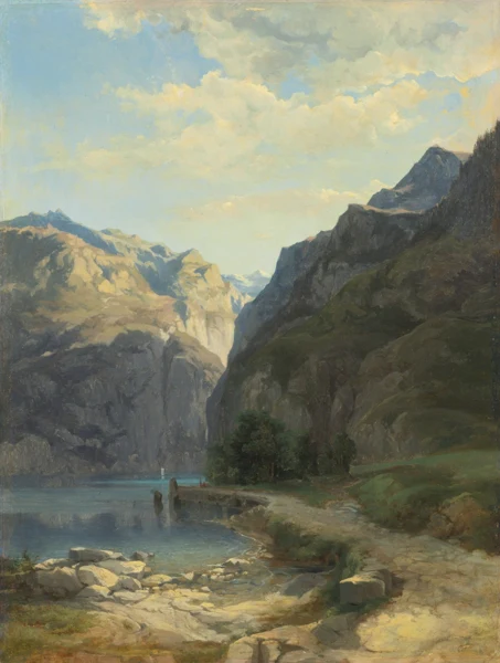 Alexandre Calame — L'Axenstrasse (Lac des Quatre-Cantons)
