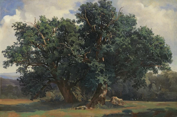 Alexandre Calame — PAYSAGE AUX CHÊNESLANDSCAPE WITH OAK TREES