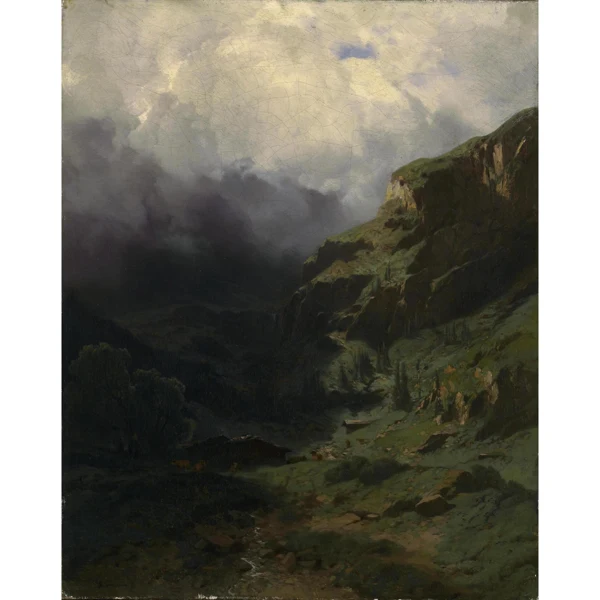 Alexandre Calame — VALLÉE DE MONTAGNE MOUNTAIN VALLEY