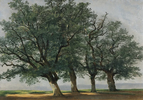 Alexandre Calame — Quatre grands arbres