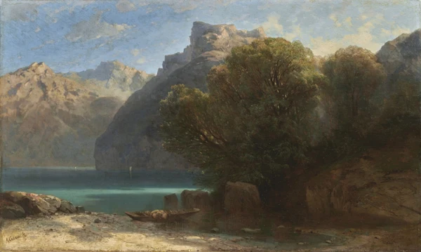 Alexandre Calame — Lake Lucerne near Brunnen