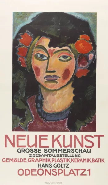 Alexej von Jawlensky — Plakat für die große Sommerschau der Galerie Neue Kunst, München