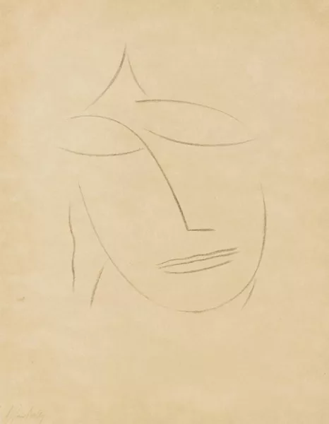 Alexej von Jawlensky — Kopf VI (Blatt 6 aus der Folge "Köpfe")