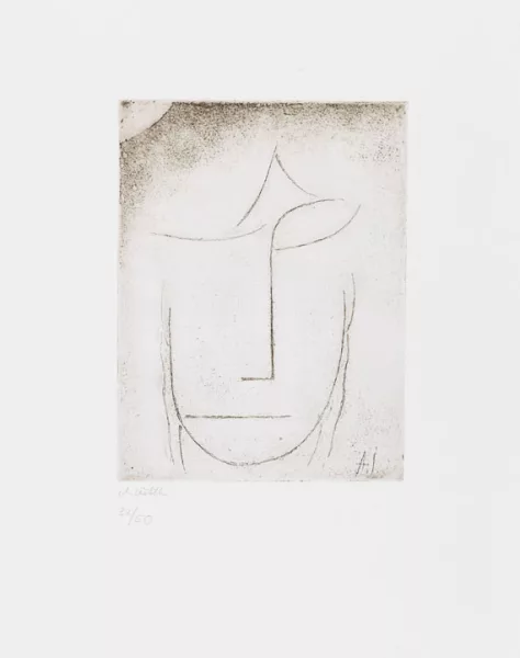 Alexej von Jawlensky — Kopf (überlegend)