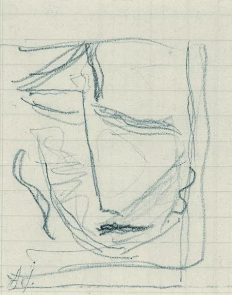 Alexej von Jawlensky — Kleiner abstrakter Kopf, Skizze