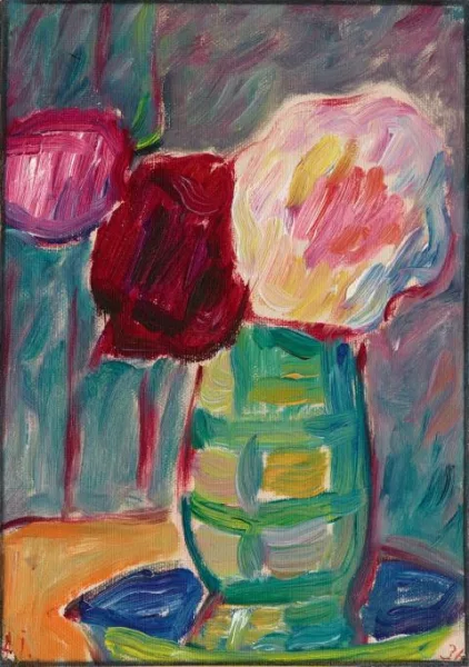 Alexej von Jawlensky — Grosses Stilleben: Blumen in bauchiger Vase