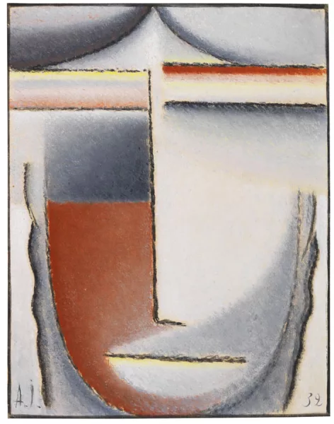 Alexej von Jawlensky — Winterstimmung (Abstrakter Kopf)